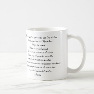 スペインのな主のPRAYER PRAYER MUG PADRE NUESTROの コーヒーマグカップ