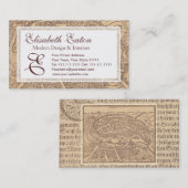 スペインのな先生のための名刺、教授 名刺 (正面/裏面)