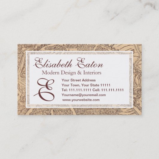 スペインのな先生のための名刺、教授 名刺 (正面)