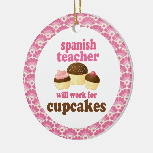 スペインのな先生のギフトのオーナメント セラミックオーナメント (左)