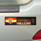 スペインのな共和国スペイン バンパーステッカー (車上)