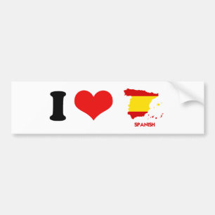 スペインのな地図 バンパーステッカー