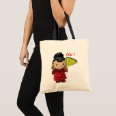 スペインのな女の子のトートバック トートバッグ (正面(商品))