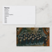 「スペインのな学生、マドリードの大学」(色l 名刺 (正面/裏面)