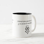 スペインのな引用文 ツートーンマグカップ (正面右)