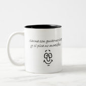 スペインのな引用文 ツートーンマグカップ (左)