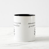 スペインのな引用文 ツートーンマグカップ (中央)