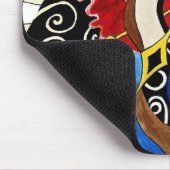 スペインのな抽象美術の絵画 マウスパッド (コーナー)