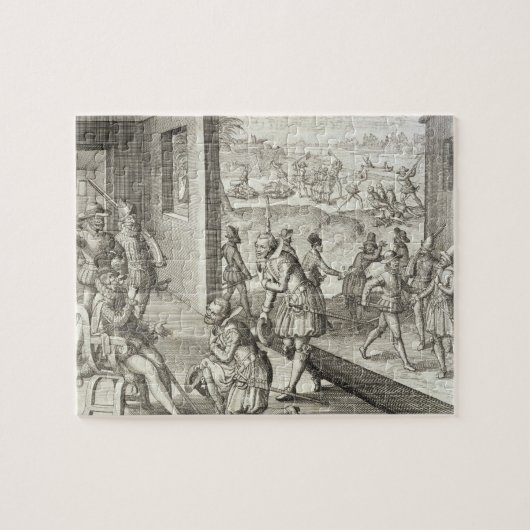 スペインのな捕獲の城砦キャロライン「新しいからの1565年、 ジグソーパズル (横)