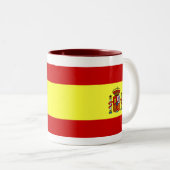 スペインのな旗のマグ ツートーンマグカップ (正面右)