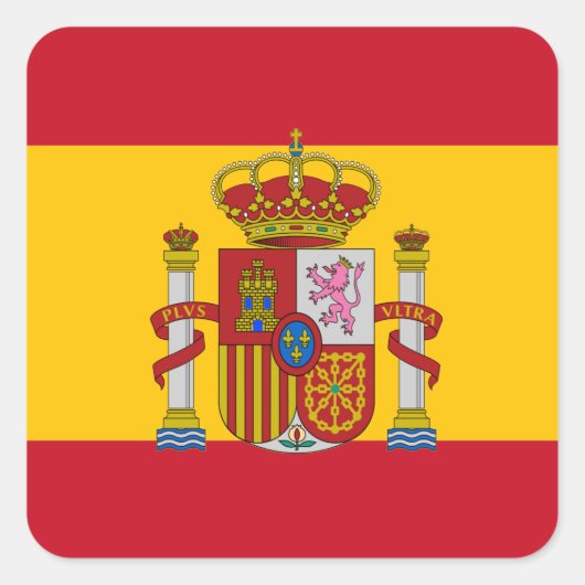 スペインのな旗 スクエアシール (正面)