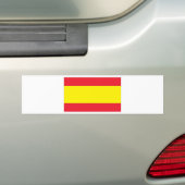 スペインのな旗 バンパーステッカー (車上)