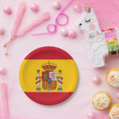 スペインのな旗 ペーパープレート (パーティー)