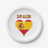 スペインのな旗 ペーパープレート (正面)