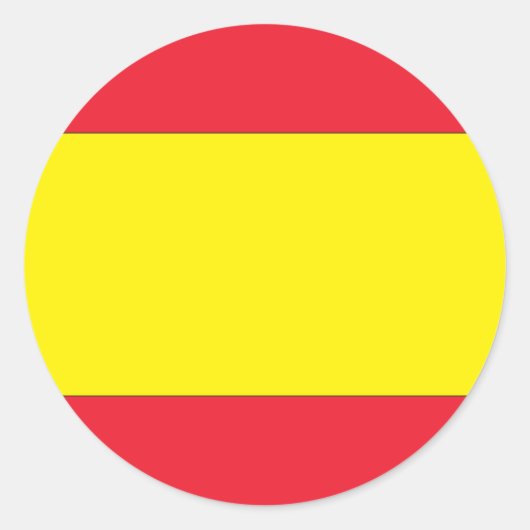 スペインのな旗 ラウンドシール (正面)