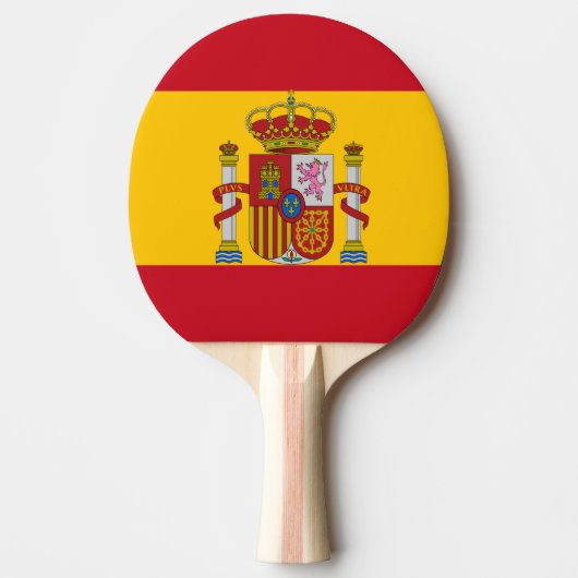 スペインのな旗 卓球ラケット (正面)