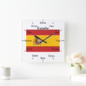 スペインのな柱時計 スクエア壁時計 (ホーム)