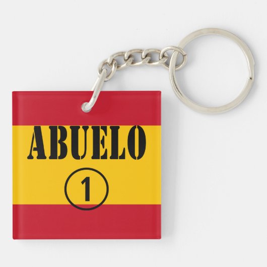 スペインのな祖父: Abuelo Numero Uno キーホルダー (裏面)