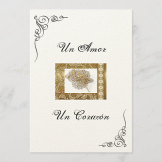 スペインのな結婚式招待状"結婚式投げ縄" 招待状