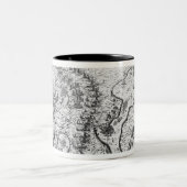 スペインのな艦隊に直面する英国およびオランダ力 ツートーンマグカップ (中央)