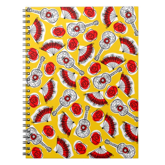 スペインのな記念品の数々のなノート ノートブック (正面)