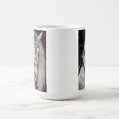 スペインのな金のAndalusian種馬-コーヒー・マグ コーヒーマグカップ (中央)