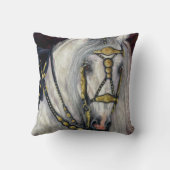 スペインのな金デザイナー馬の枕 クッション (裏面)