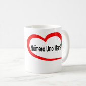 スペインのなnumero unoのママ コーヒーマグカップ (正面右)