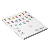 スペインのの国話数Hall pass notepad ノートパッド (アングル)
