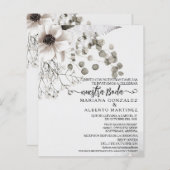 スペインのの結婚花Nuestra Boda RSVP予算 (正面/裏面)