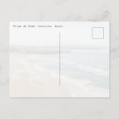 スペインのアストゥリアス州シャゴー海岸の旅 ポストカード (裏面)