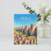スペインのアビラの城壁 ポストカード (スタンド正面)