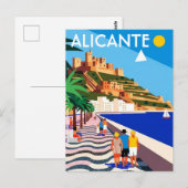 スペインのアリカンテ旅行 ポストカード (正面/裏面)
