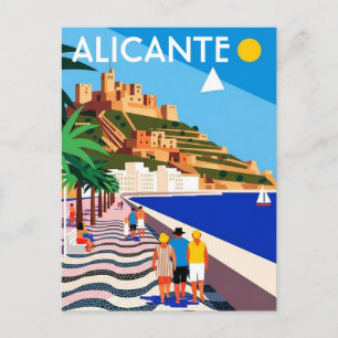 スペインのアリカンテ旅行 ポストカード