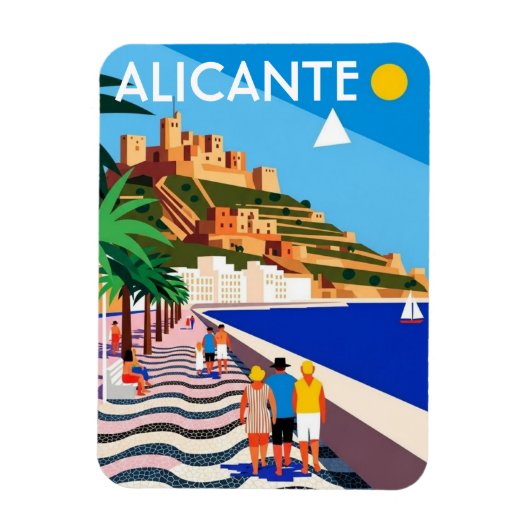 スペインのアリカンテ旅行 マグネット (縦)