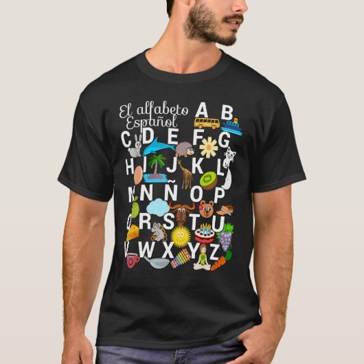 スペインのアルファベット写真。Qを記憶 Tシャツ (正面)