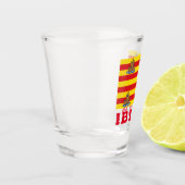 スペインのイビサ国旗 ショットグラス (左)