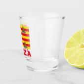 スペインのイビサ国旗 ショットグラス (右)