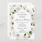 スペインのエレガント結婚の 招待状 (正面/裏面)