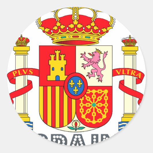 スペインのエンブレム ラウンドシール (正面)