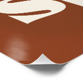 スペインのオレンジ色の旅行ポスター ポスター (コーナー)