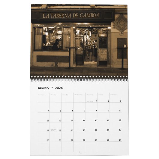 スペインのカレンダー2012年 カレンダー (1月 2026)