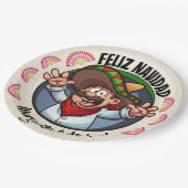 スペインのキャラクター フェリス・ナビダー ペーパープレート (アングル)