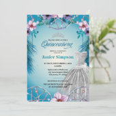 スペインのキンセアニェラの羽のドリームキャッチャー ピンク 招待状 (スタンド正面)