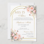 スペインのキンセアニェラフローラ招待状 招待状 (正面)
