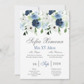 スペインのキンセアニェラ海軍フローラ 招待状 (正面)