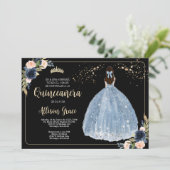 スペインのキンセニアラの招待状、15歳の誕生日パーティー 招待状 (スタンド正面)