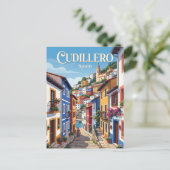 スペインのクディエロの路地 ポストカード (スタンド正面)