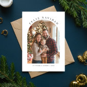 スペインのクリスマスのアーチ写真フェリーズ・ナヴィダレッド シーズンカード