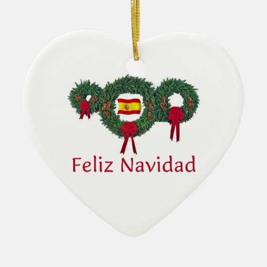スペインのクリスマス2 セラミックオーナメント (正面)